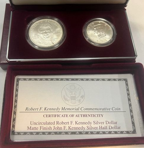 1998-S Kennedy Two Coin Collectors Set W/OGP + COA - Picture 4 of 4