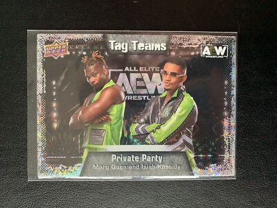 AEW Upper Deck 2022 Private Party Tag Team Pyro Parallel Trading Card No. 88
