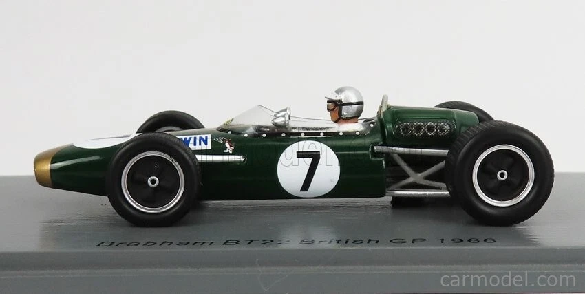1:43 Spark 1966 Brabham BT22 GP de Gran Bretaña #7 lrwin SP7093 Foto 3 de 4