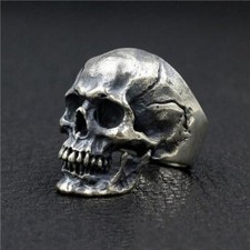 Fashion Mens Skull Ring Gothic 316l Stainless...