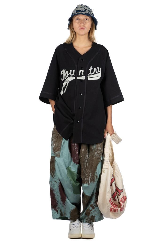 KAPITAL kountry 16 tenjiku baseball shirt black bone new KAPITAL kountry 16 tenjiku baseball shirt black bone new