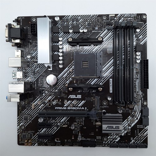 ASUS Prime B450M-A II AMD AM4 Micro ATX Motherboard 128GB DDR4 *READ* - Photo 2/5