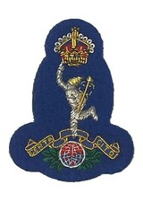 Berkshire Yeomanry K&ouml;nige Krone Royal Signals Offiziere Draht Bestickt Abzeichen