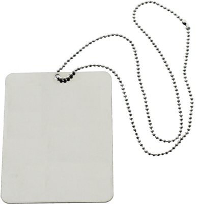 Camping Mirror & Chain Stainless Steel 3''x4'' Portable Handheld Compact Emergency
