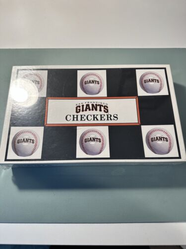 San Francisco Giants Checkers Board Game 1997 New Sealed - Foto 1 di 7