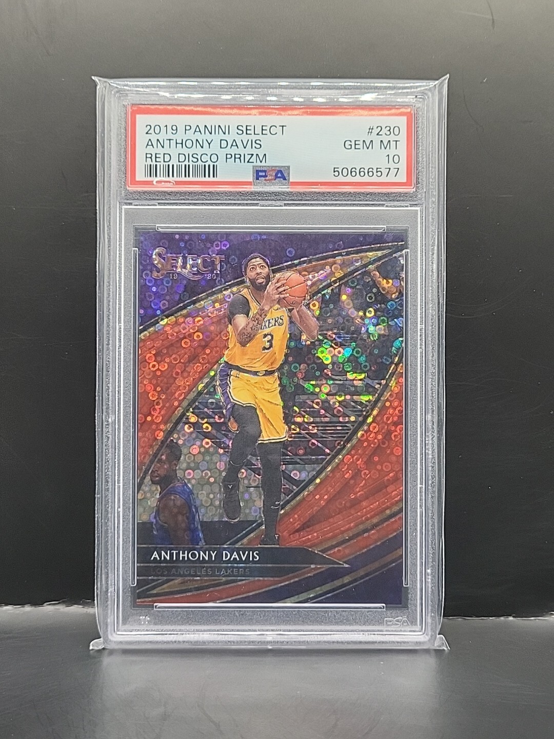 ANTHONY DAVIS 2019-20 PANINI SELECT COURTSIDE RED DISCO #/49 GRADED PSA 10 GMT