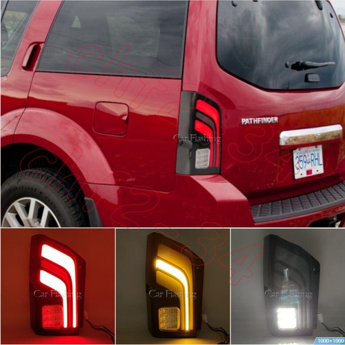 Fit For Nissan Pathfinder 2004-2013 LED Rear Lamps Taillights Dynamic Signal - Picture 1 of 13