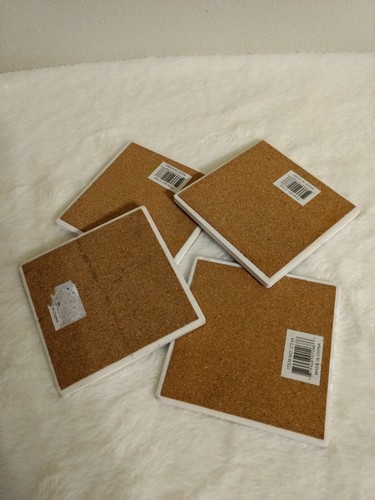 4 Tiger Life Coasters by Bernard 4" x 4" New without Tag - Picture 2 of 11