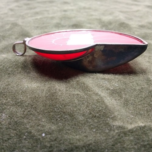 Colgante de plata de ley concha de Nautilus rojo de 2,5" - Imagen 6 de 7