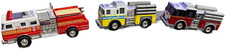 2- 2012 Tonka Metal Diecast Fire Pumper Engine - Fire truck Pull-Back Diecast