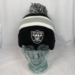 raiders pom beanie