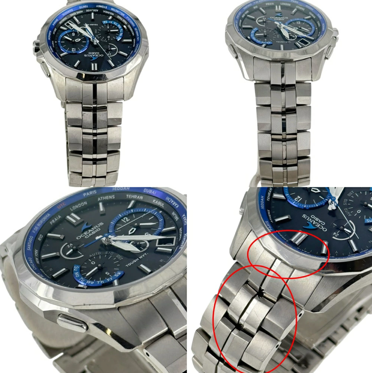 超美品　OCEANUS Manta OCW-S2400-1AJF USED Excellent] CASIO Oceanus Manta Solar OCW-S2400-1AJF