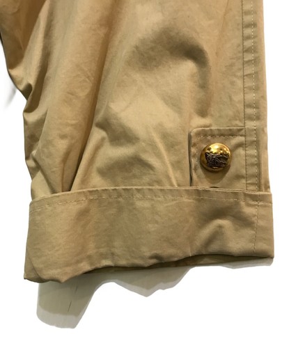 Burberrys Gold Button Coat Beige Cooton Polyester Woman 38 - Picture 5 of 6