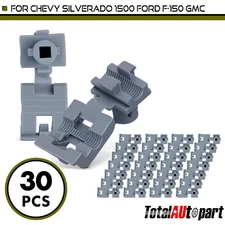 30Pcs Tailgate & Door Lock Rod Latch Retainer Clips for Chevrolet GMC 4mm Nylon