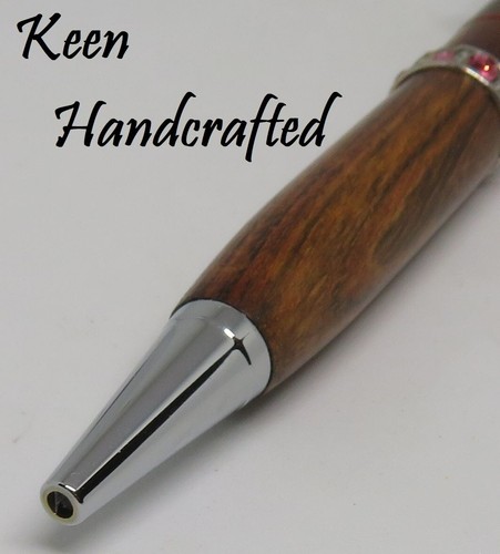 ol - Keen Handcrafted Handmade Segmented Chrome Comfort Pen - Bild 4 von 5