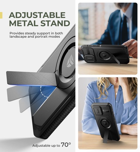 Funda Dexnor para iPhone 16/16 Pro Max resistente a prueba de golpes magnética y cubierta de cámara - Imagen 89 de 156