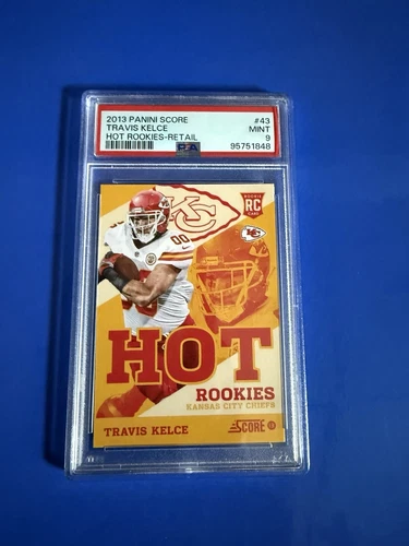 2013 Panini Score Travis Kelce Hot Rookies - Retail Rookie Chiefs PSA 9 #43