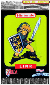 KELLOGG'S FROSTED FLAKES 1993 NINTENDO NES ZELDA KIRBY & LINK RARE BOX PROMO