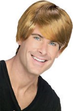 Wigs Facial Hair Accessories W472 Blonde Adult Mens Guy Costume