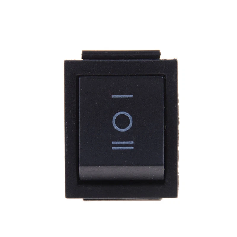 2PCS KCD4 Rocker Switch Black DPDT ON/OFF/ON 6 PIN 16A/250VAC 20A/125VA_hs1. - image 3 of 4
