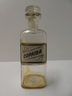 ANTIQUE COPAIBA CHEMISTS GLASS JAR BOTTLE STORAGE CANISTER APOTHECARY LABELLED
