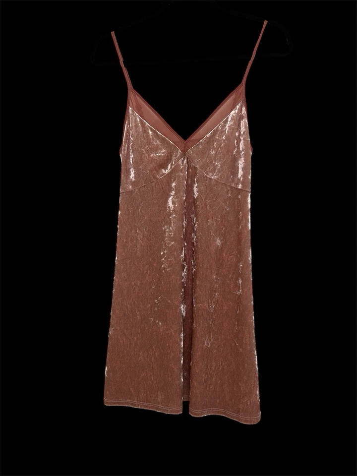 玫瑰粉色天鹅绒婴儿娃娃背心仙女波西米亚尺寸 Xs /小号全新 Coquette — 第 2/4 张图片