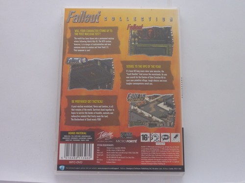 Fallout Collection PC DVD-ROM VACÍO Estuche de Juego SIN DISCOS Fallout Fallout 2 Tactics - Imagen 2 de 5