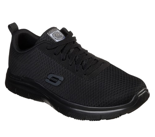 Skechers Work Relaxed Fit Flex Advantage - Bendon SR Shoes Mens Trainers 77125EC - Picture 1 of 4