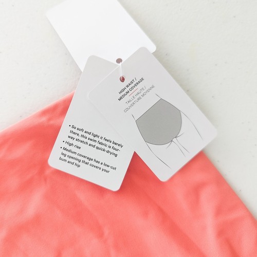 Lululemon Waterside High Waist Swim Bottom Medium Coverage Raspberry Cream 8 - Picture 3 of 3