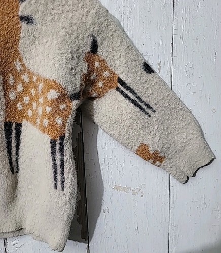 Unisex Kids Toddler Fluffy Deer Fawn Sweater Size 18-24 Mo. Adorable Bambi EUC - Picture 7 of 14