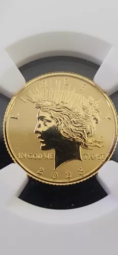 2023 1/10oz .999 gold fiji peace dollar NGC ms70 ☆☆☆ Rare only 300☆☆☆
