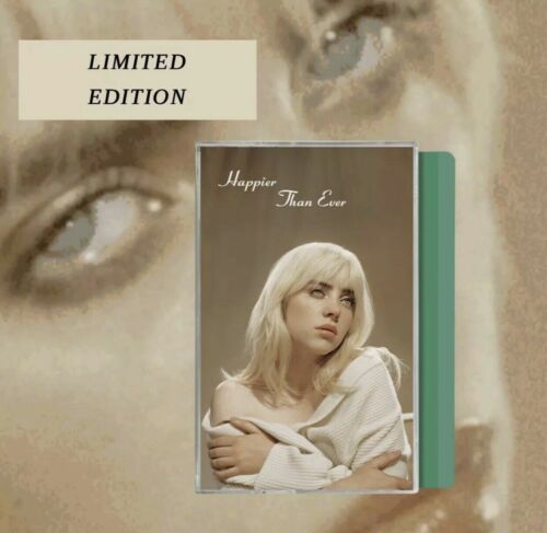Billie Eilish Happier Than Ever - Spotify Exclusive LE Mint Green Cassette Tape - Picture 2 of 2