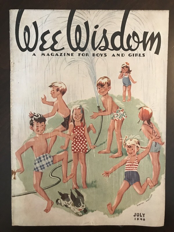 Wee Wisdom Children's Vintage Antique Magazine July 1948