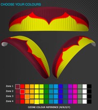 NEW! Ozone Kona2 Power Glider in CUSTOM COLORS Paramotoring - Powered Paraglider