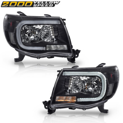 ACANII - Pour Toyota Tacoma Pickup TRD 2005-2011 - Tube LED Fumé Noir - Phares Avant Gauche Droite - Foto 10