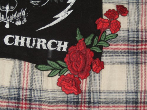 RARE AMERICAN EAGLE BOYFRIEND FIT ERIC CHURCH ALBUM CAROLINA PLAID SHIRT XXL - Picture 6 of 12