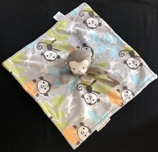 Blankets  Beyond Monkey Tan Blue Orange Green Lovey Security Pacifier Holder