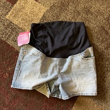 Over Belly Midi Maternity Jean Shorts - Isabel Maternity by Ingrid Isabel 8