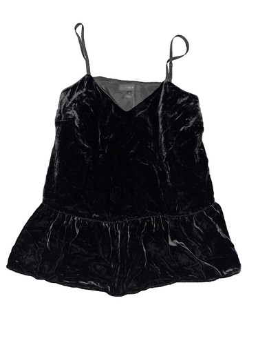 J.Crew Factory Crystal Velvet Puff Headband in Black One 