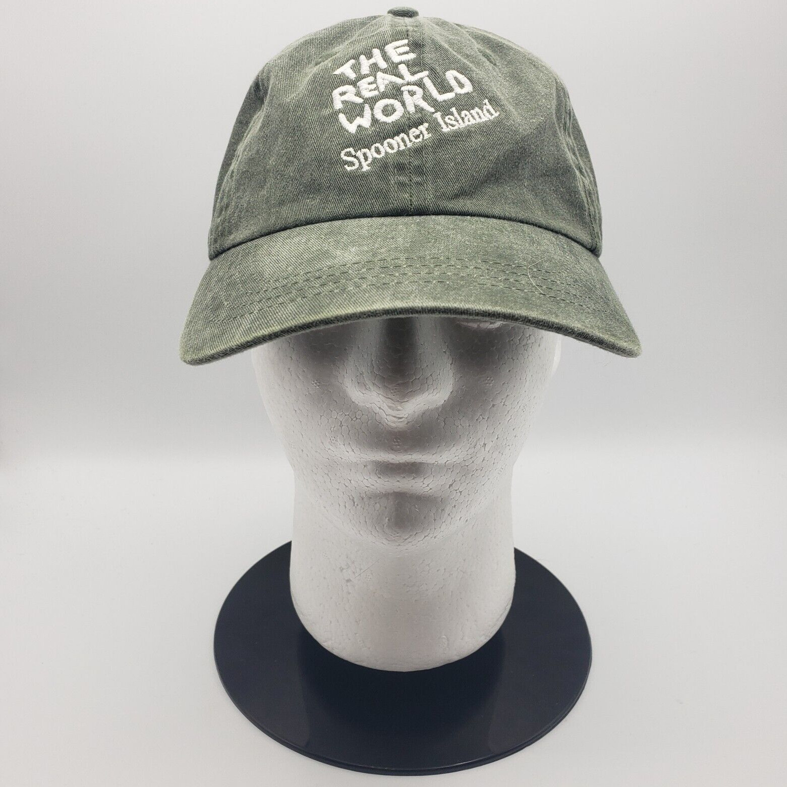 Port & Company Baseball Cap Unisex Onesize Green The Real World Spooner Island