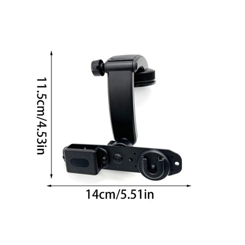 Adjustable Two Way Radio Microphone Holder for Car Dashboard Suction Mounting - Zdjęcie 8 z 10