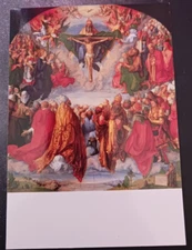 vtg postcard Albrecht DURER Adoration of the Trinity  art unposted