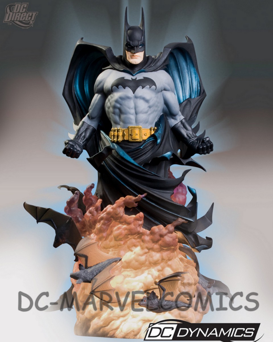 DC DIRECT DYNAMICS: BATMAN STATUE #478/2500 MIB!! JLA DARK DC DIRECT DYNAMICS: BATMAN STATUE #478/2500 MIB!! JLA DARK