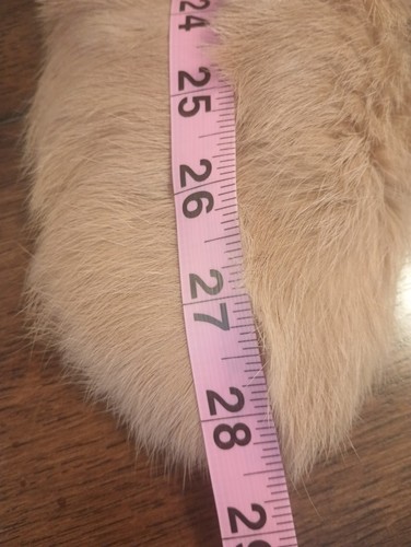 NWT Cejon Accessories Inc Genuine Rabbit Fur Neck Warmer Scarf Stole Camel Color - Picture 4 of 4