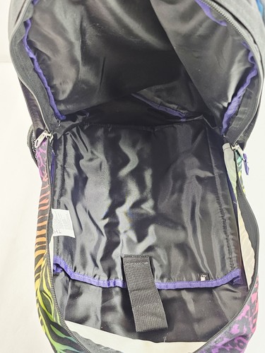 Jansport Leopard Zebra Regenbogen Print Laptop Computer Rucksack Lisa Frank Style - Bild 17 von 21