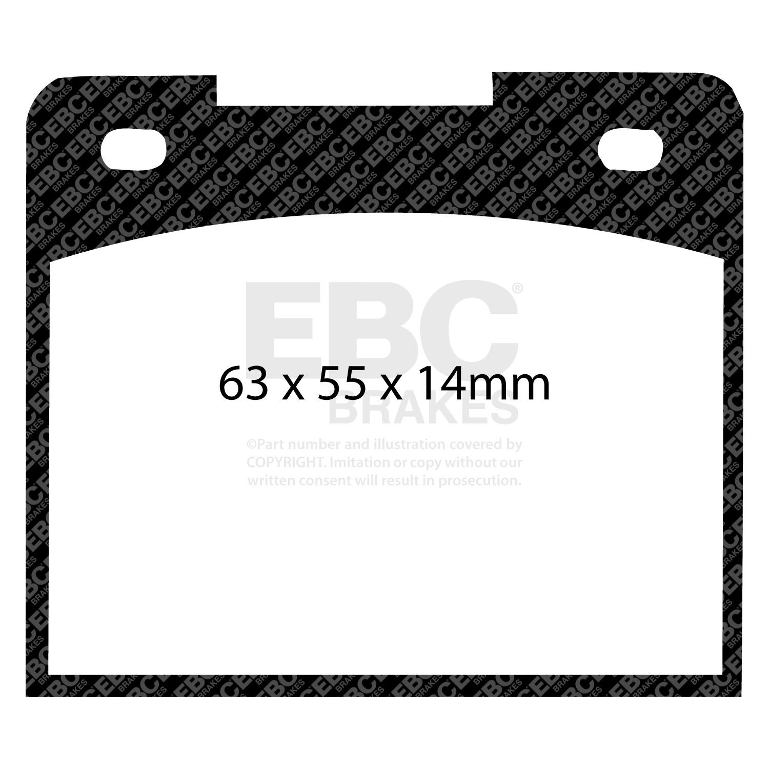 EBC PD08KF126 HIGH PERFORMANCE BRAKE KIT Front
