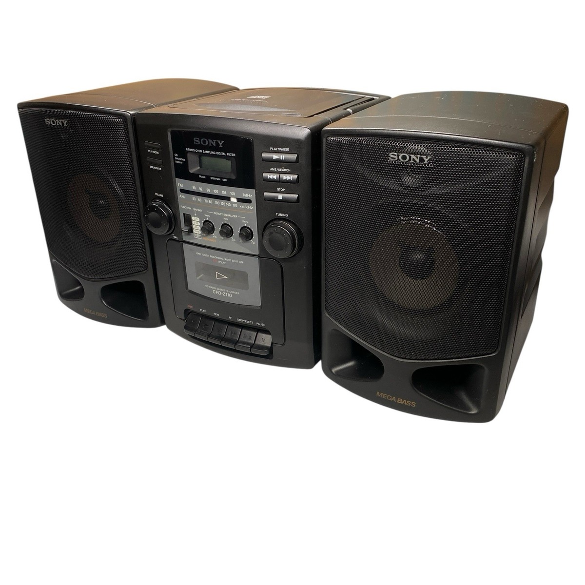 Sony CFD Z110 Boombox Radio CD Cassette Player Portable Am