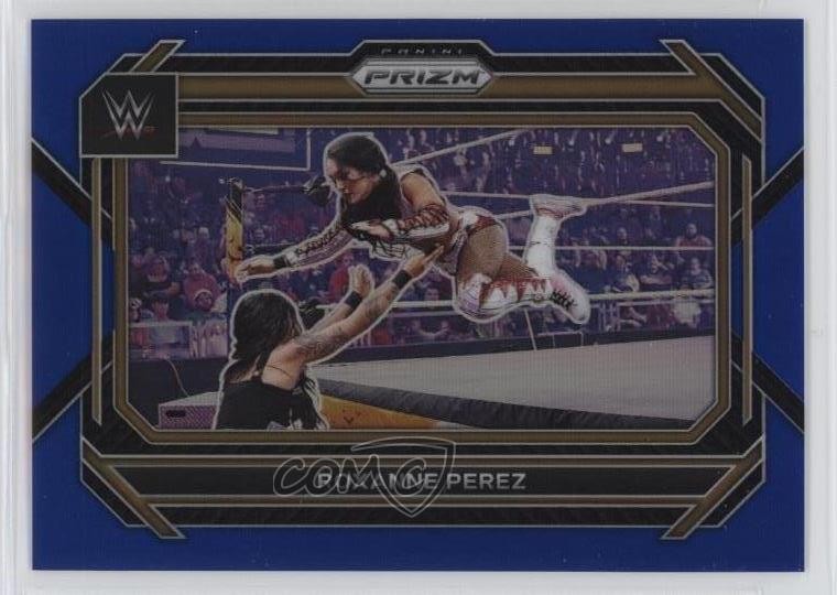2023 Panini Prizm WWE Blue Prizm 153/199 Roxanne Perez #39 12b5