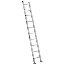 LOUISVILLE LADDER AE2110 Straight Ladder,300 lb.,Alum 36Y335