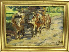 Gemälde, Ölgemälde von Otto Dill, Handsigniert, 1909